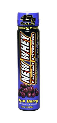 New Whey 42 Grams Liquid Protein Dietary Supplement, Acai Berry, 3.8 Ounce (12 Count)