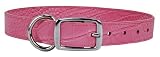 Croco - Faux Crocodile Leather Collar - 1 in. x 24 in. - Pink
