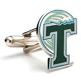 Tulane Green Wave NCAA Logo'd Executive Cufflinks w/ Jewelry Box