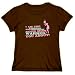 Forensic Psychologist your mom warned you about Occupations Womens T-Shirt (Brown, Size Large)