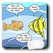 Rich Diesslins Funny General Cartoons - Fish why did the chicken cross the road joke - Mouse Pads