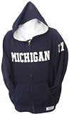Men`s Michigan Wolverines Solid Solstice Old Field Full Zip Hooded Sweatshirt