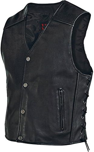 Milwaukee Motorcycle Clothing Company Mens Joker Vest (Black)