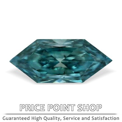 0.53 Ct Turquoise Blue Fancy Shape Real Loose Diamond