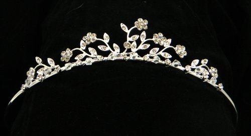 Crystal Design Hair Tiara for Weddings, Proms, Quinceanera or pageants T615988