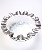 Platinum Large Ruffle Cake Plate by Annieglass