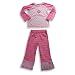Mis Tee V-Us - Toddler Girls Long Sleeve Velour Pant Set, Light Pink, Fuschia