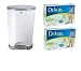 Diaper Dekor Plus Pail with 2 Boxes of Biodegradable Refills