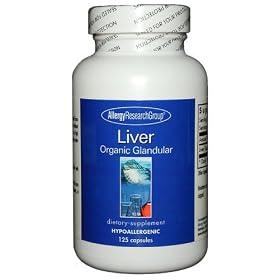 Liver Organic Glandular 125 Vegetarian Caps by Liver Natural Glandular