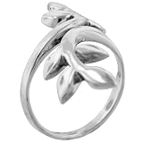 Sterling Silver Ivy Vine Wrap Promise Ring