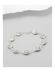 Shell Bracelet In 92.5 Sterling Silver