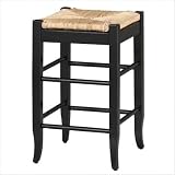 Rush Seat Counter Stool - Black (24") Rush Seat Counter Stool - Black (24")