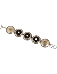 925 Sterling Silver Black Onyx Semi Precious Gemstones Breaclet Womens Jewelry