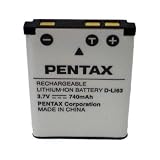 Pentax D-LI63 Replacement Rechargeable Battery