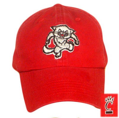 FITTED WASH CAP HAT CINCINNATI BEARCATS RED SMALL NEW