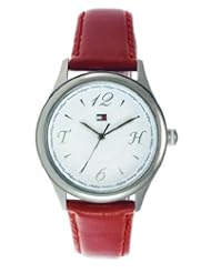 Tommy Hilfiger Ladies Watch 1780994 Red Leather Strap