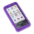 Purple Durable Flexible Soft Silicone Skin Case for Verizon Samsung I900 I910 Omnia Smartphone
