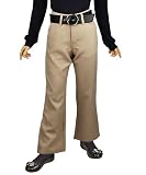 French Toast Bootleg Pants with Elastic Waist and Wide Belt (Sizes 4-6X)