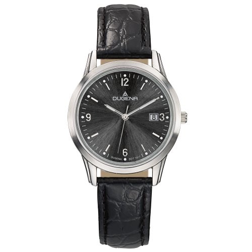DUGENA CLASSIC Herrenuhr Quarzuhr mit Lederband  4460310