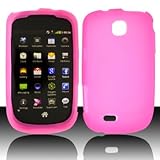 Pink Silicone Protector Case Cover for Samsung Dart T499 + FREE Velvet Pouc ....