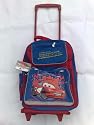 Childrens Lightning McQueen Trolley Bag, Suitcase on Wheels,  Rucksack, Luggage for Kids, Sleepover Bag, Disney Cars