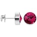 11mm Bezel January Birthstone Stud Earrings