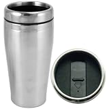 Kitchen & Housewares : Double-Wall All Stainless Steel 16 oz Insulated Tumbler - Coffee Mug - BPA-Free
