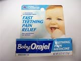 Baby Orajel Teething Pain Medicine Fast Teething Pain Relief Cherry Flavored GEL .125oz