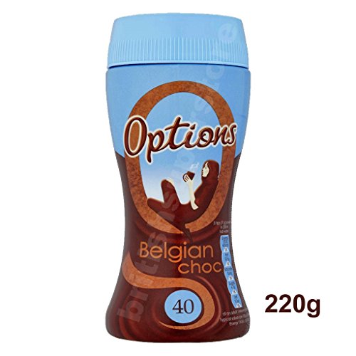 Options Belgian Chocolate Instant Hot Chocolate Drink 220g - Heisse belgische Trinkschokolade Options Belgian Chocolate Instant Hot Chocolate Drink 220g - Heisse belgische Trinkschokolade