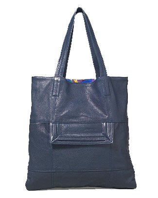 See by Chloe Leather/Cotton Reversible Tote (Sailor)