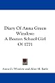 Diary of Anna Green Winslow