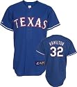 Josh Hamilton Jersey: Adult 2009 Majestic Alternate Blue Replica #32 Texas Rangers Jersey