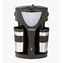 Toastess TFC-42T Silhouette 800-Watt Twin Coffeemaker with 2 Thermal Travel Mugs