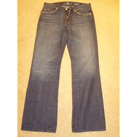Mens Seven 7 for all Mankind Bootcut blue jeans