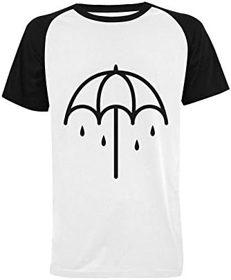 Wihuae Men's Bring Me The Horizon Short Sleeve Raglan T-shirt (USA Size) XXL