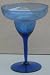Hand Blown Lead Crystal Margarita Glass Blue Tint Thin Walled Limited Edition