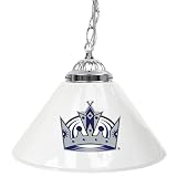 NHL Los Angeles Kings 14-Inch Single Shade Bar Lamp, White