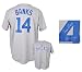Ernie Banks Chicago Cubs Autographed Majestic Jersey with HOF 77 Inscription