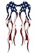 Motorcycle Fender USA American Flag Flame decal (Rear or Short Fender Style) - 18