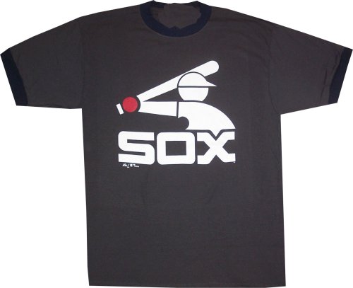 Chicago White Sox 1985 Throwback Cooperstown Majestic Ringer Shirt