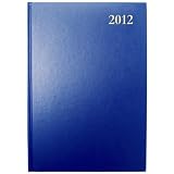 41p1IZEf5mL. SL160  2012 A5 Hardback Casebound Day To A Page Diary   Blue