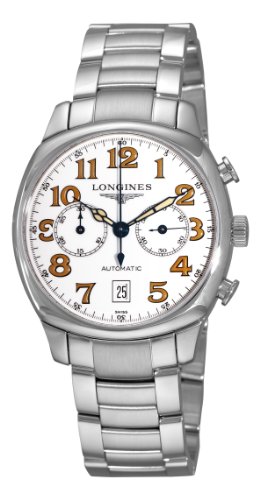 Longines Mens L27054236 Spirit White Chronograph Dial Watch