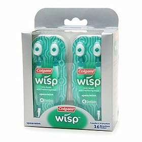 Colgate Wisp Mini-brushes Spearmint - 16 ea
