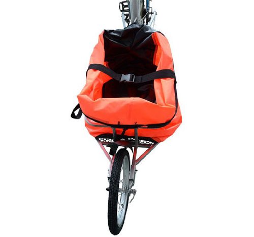 Single Wheel Bike Cargo Trailer - Red