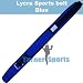 Lycra Straight Weightlifting Sports Belt support and fitness Belt Blue Large