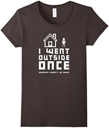 Women's I Went Outside Once Graphics Weren't So Great | Gaming Shirt XL Asphalt