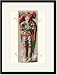 Black Framed/Matted Print 17x23, Effigy of Sir Richard Vernon