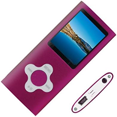 Rshop Mp3 Mp4 player 8gb Pink color 1.7" LCD Screen digital mp3 /mp4 music video Media player portable lightweight ultra slim mp4 music player ,high definition equip with accessories Headphones earphone usb2.0 cable,built in Audio、flash memory disk、Ebook support TXT formart、photo view 、games function nature, speakers ,rock, pop, classic, live, jazz and bass.