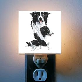 Border Collie Night Light