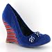 Irregular Choice Mighty Monster Blue Womens Shoes